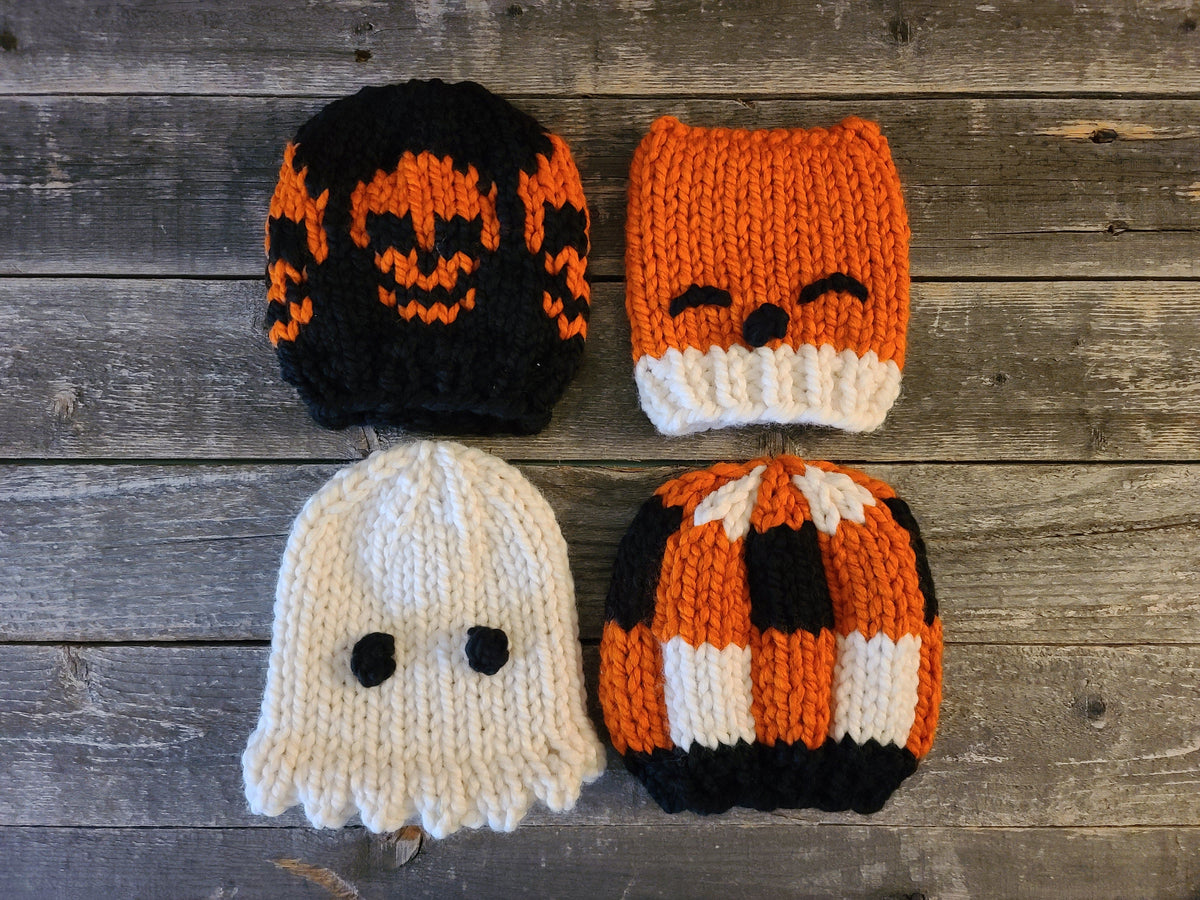 Loom Knit Character Hat PATTERN Collection, 9 Adorable PATTERNS Included:  Bunny, Lamb, Frog, Pumpkin, Puppy, Aviator, Owl, Chick.pom-pom Hat (Instant  Download) …