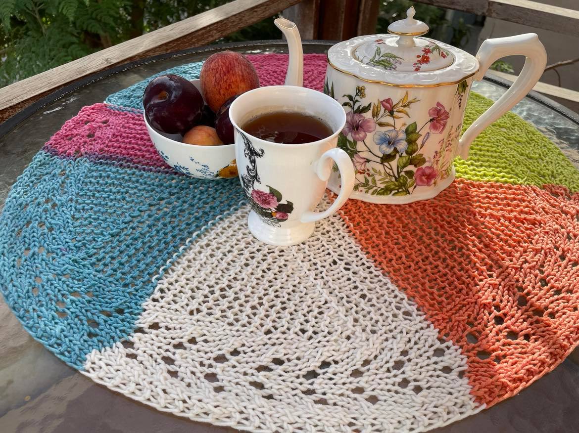 Loom Knit Doily for Pot and Dish Protection 