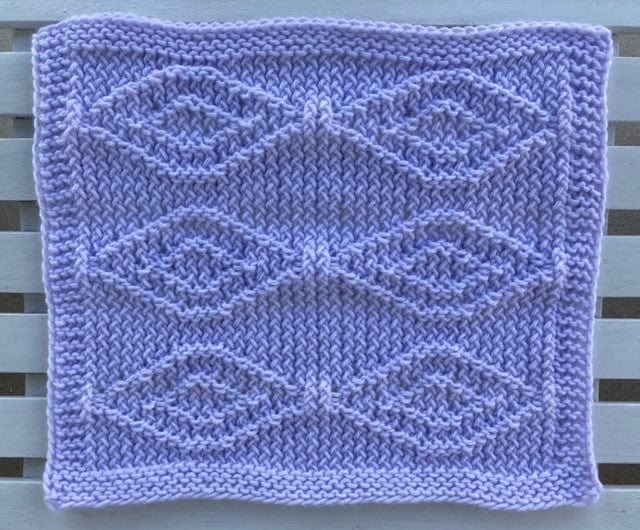Loom Knit Garter Stitch Baby Blanket 
