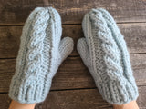 Janae Yagi Loom Knit ePattern: Chubby Cable Mittens Patterns