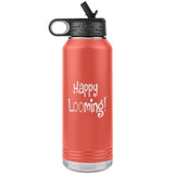 teelaunch Happy Looming Bottle Tumbler Loom Knitting Swag 32oz Coral Tumblers