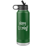 teelaunch Happy Looming Bottle Tumbler Loom Knitting Swag 32oz Green Tumblers