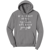 teelaunch If I can't bring my loom I'm not going! (small loom) Large Print Hoodie Loom Knitting Swag Medium Grey / S / Unisex Hoodie Apparel