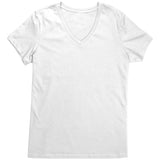 teelaunch Keep Calm & Loom On V-Neck Shirt CinDWood Swag Bright White / S Apparel