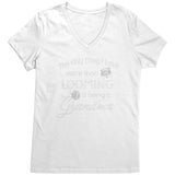 teelaunch Looming Grandma V-Neck T-Shirt Swag Bright White / S / District Womens V-Neck Looming Swag