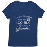 teelaunch Looming Grandma V-Neck T-Shirt Swag Deep Royal / S / District Womens V-Neck Looming Swag