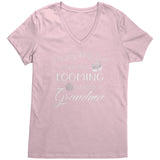 teelaunch Looming Grandma V-Neck T-Shirt Swag Light Pink / S Apparel