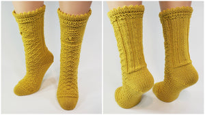 Janae Yagi ePattern: Bobble Bee Socks Pattern