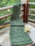 Kamalkknits Loom Knit ePattern: Leafy Pocket Scarf