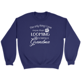 teelaunch Looming Grandma Crewneck Sweatshirt Swag Crewneck Sweatshirt / Purple / S Looming Swag