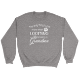 teelaunch Looming Grandma Crewneck Sweatshirt Swag Crewneck Sweatshirt / Sport Grey / S Looming Swag